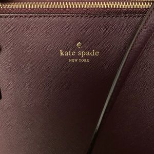 Large Kate Spade Dark Purple Cedar Street Tote